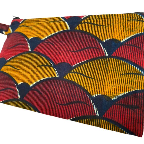 CSAO Paris Artisan Handmade Pencil Makeup Pattern Pouch Pocket Senegal Africa - Picture 4 of 8